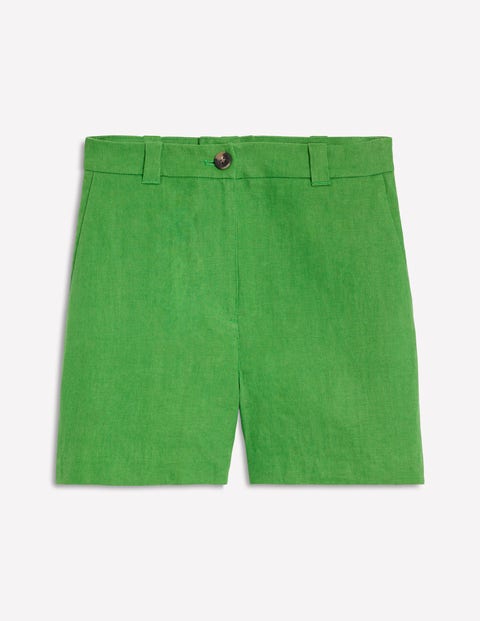 Boden Westbourne Linen Shorts-paradise Green Female  In Green