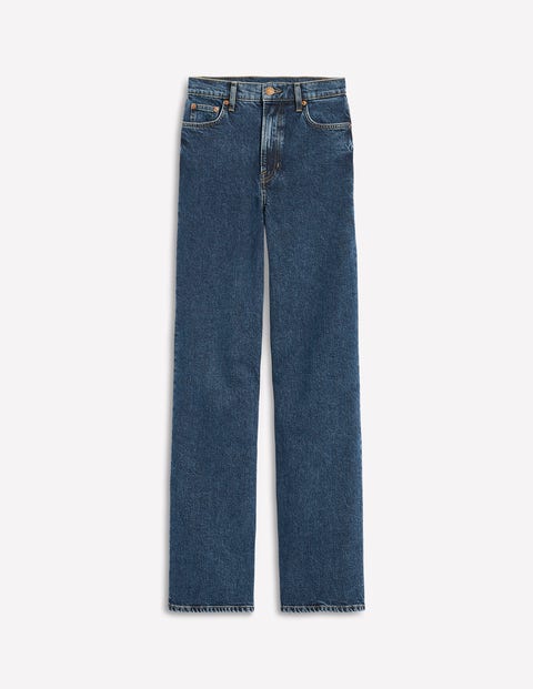 Boden High Rise Column Leg Jeans Dark Vintage Women  In Dark Vintage