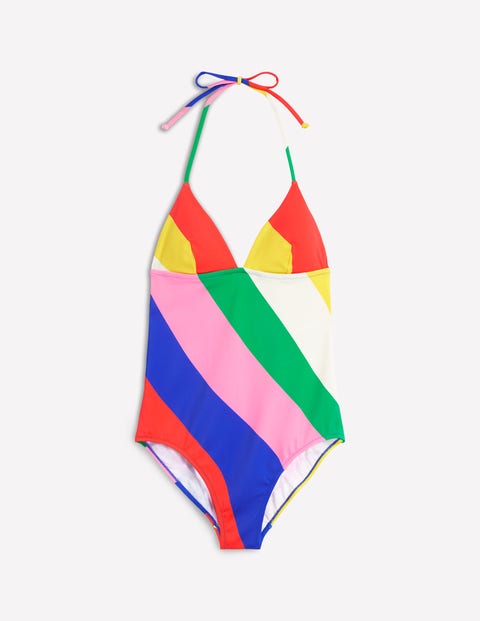 Boden Symi String Swimsuit Multi, Rainbow Cascade Women In Multi/ Rainbow Cascade