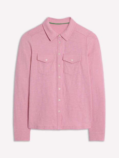 Boden Amy Jersey Shirt Formica Pink Women In Formica Pink