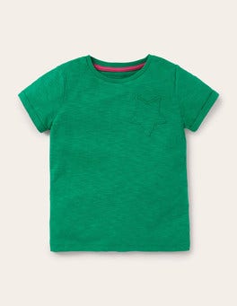 Star Pocket Slub T-shirt - Sapling Green | Boden US