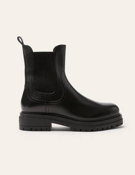 Chunky Chelsea Boots - Black | Boden US