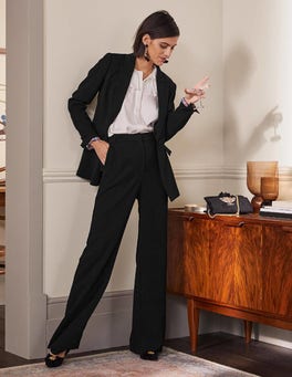 Fitted Tuxedo Suit Jacket - Black | Boden US