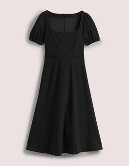 Short Sleeve Jersey Midi Dress - Black | Boden US