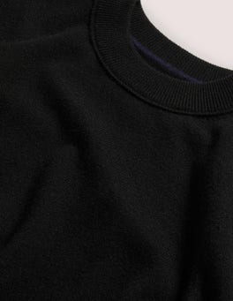 Cashmere Puff Shoulder Sweater - Black | Boden US