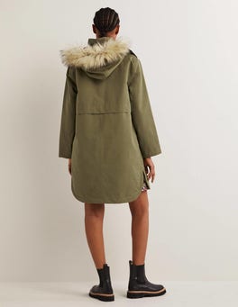 Ozark trail khaki borg lined shop waterproof coat
