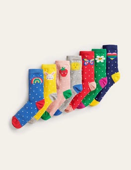 Socks 7 Pack (Girls) - Unicorn | Boden US