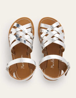 boden silver sandals