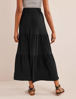 Jersey Maxi Skirt - Black | Boden UK