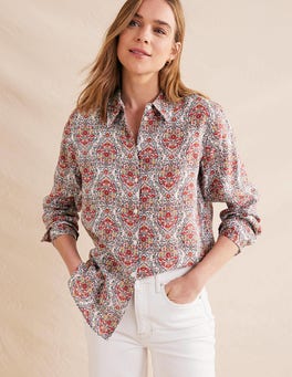 New Linen Shirt - Multi, Vine Terrace | Boden US