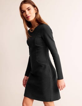 Ellen Ottoman Dress - Black | Boden US