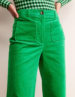 DISCERNMENT】Green Corduroy Corduroy String Pants