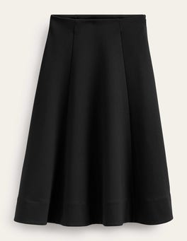 Flippy Jersey Midi Skirt - Black | Boden US