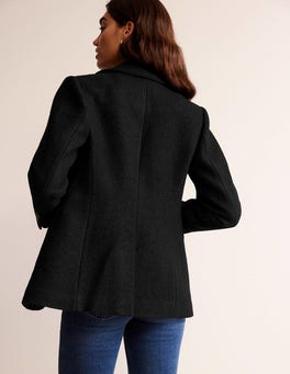 The Marylebone Textured Blazer - Black | Boden US