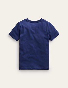 Glow in the dark T shirt College Navy Jellyfish Boden US