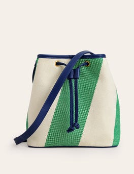 Bucket Bag - Green Stripe