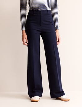 Westbourne Ponte Pants - Navy | Boden US