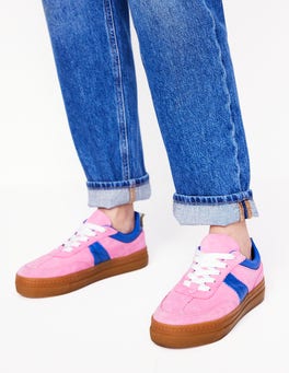 Velvet platform trainers new arrivals