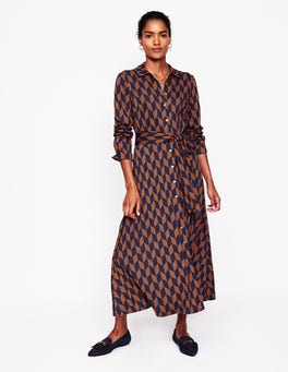 Cornelia Cord Dress Red Oak Boden US