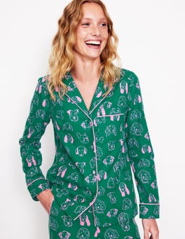 Brushed Cotton Pajama Shirt Multi London Town Boden US