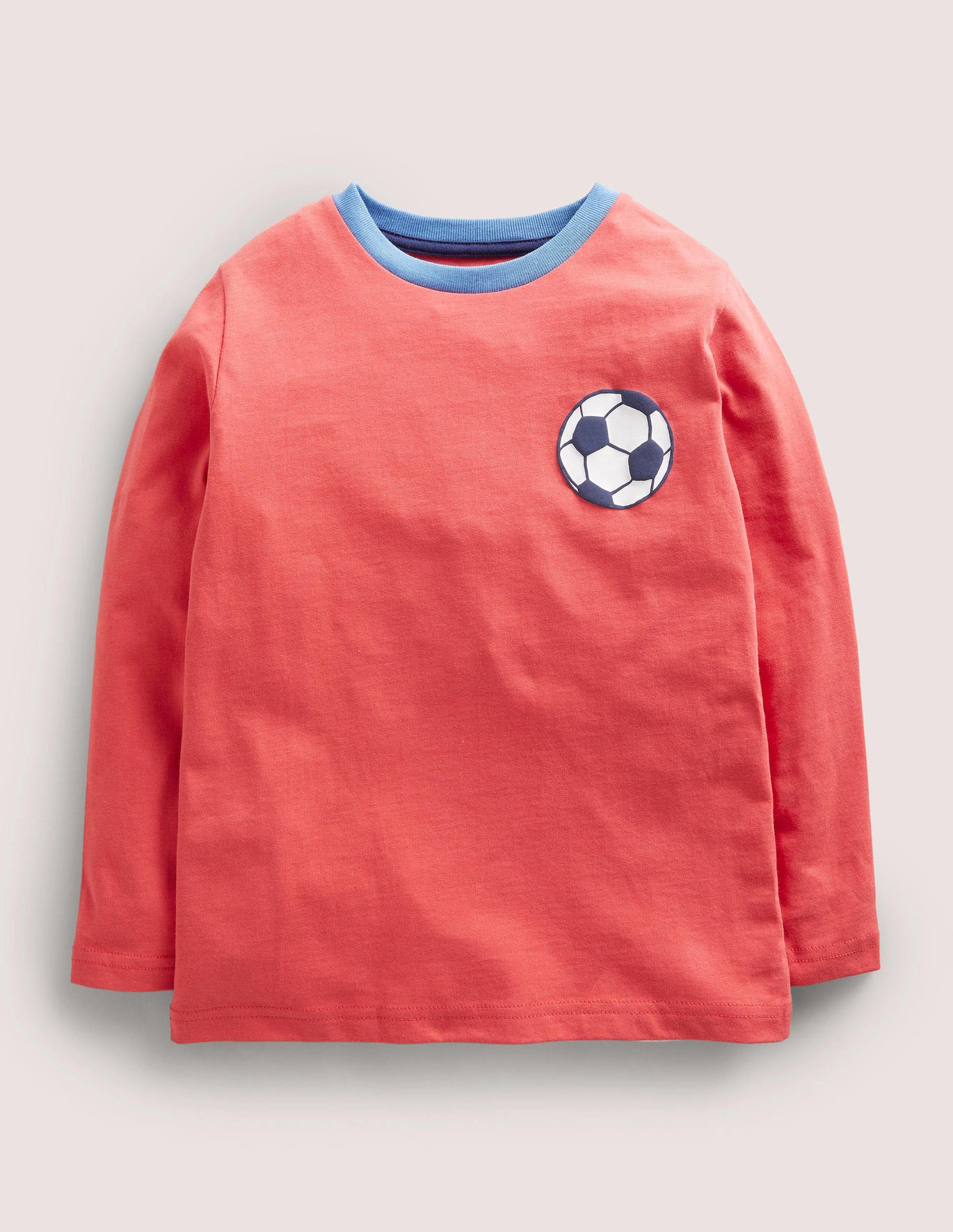 Boden Football T-shirt - Cherry Tomato Red