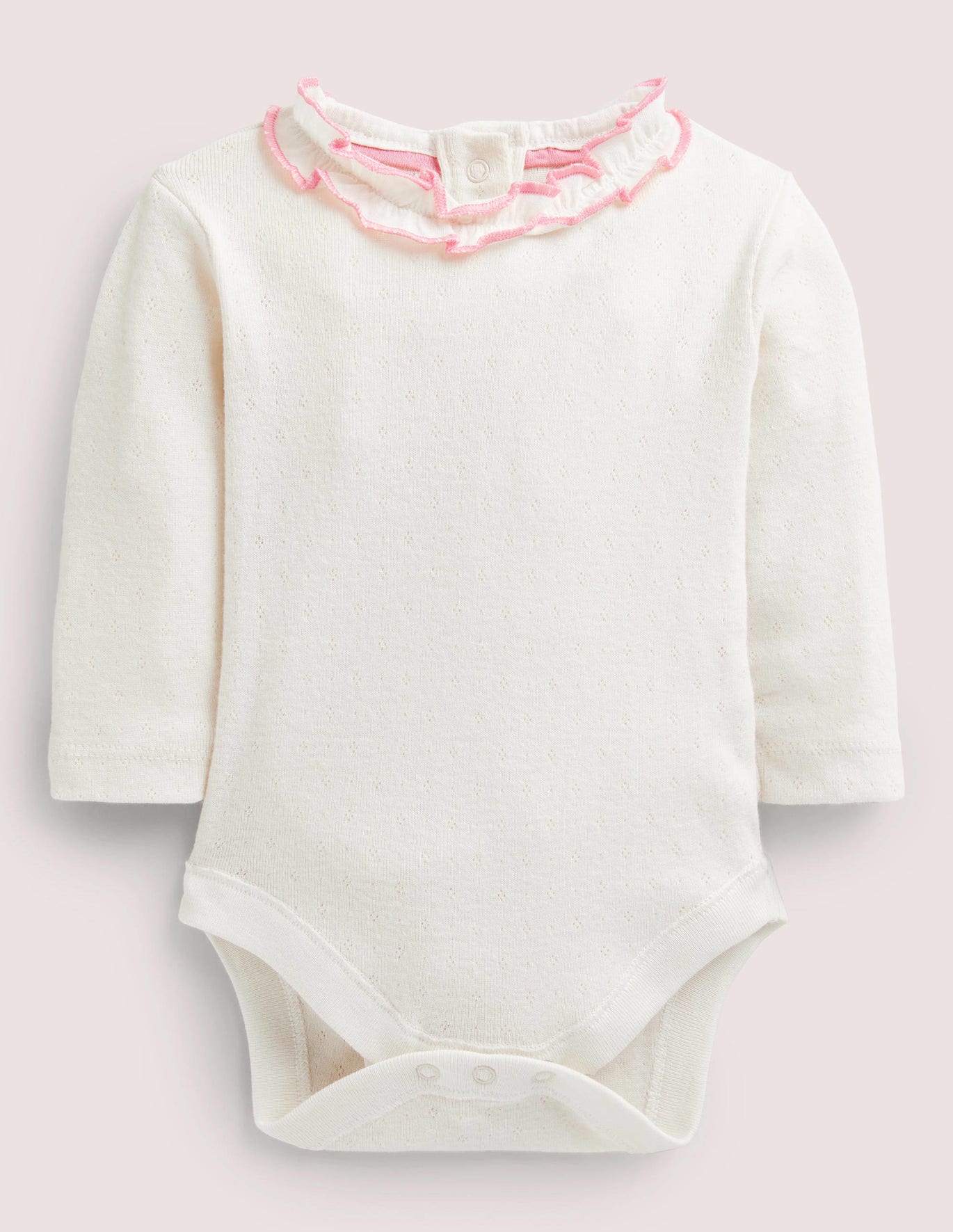Boden Pointelle Collared Body - Ivory