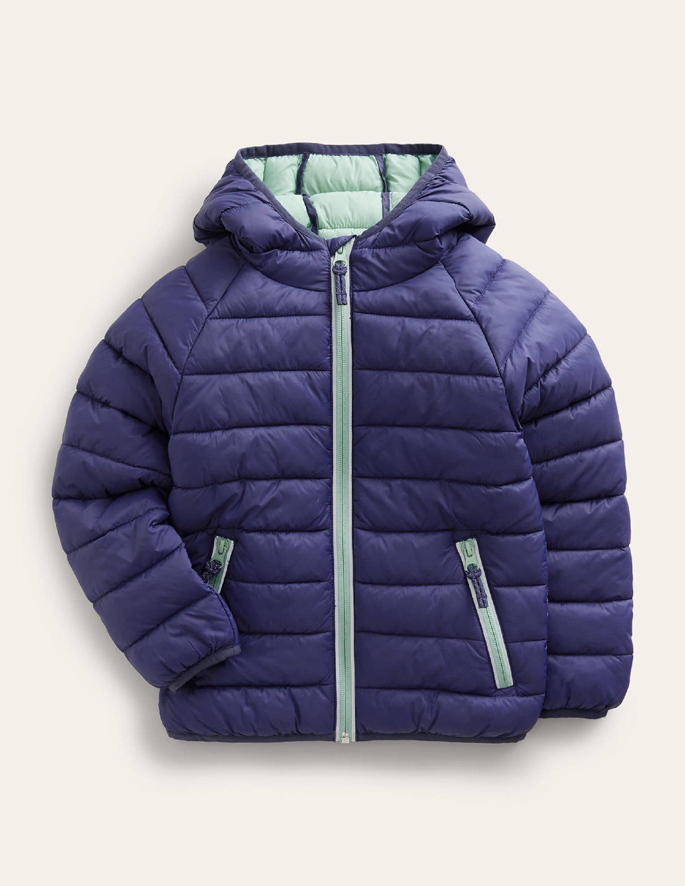 Boden Pack-away Padded Jacket - Navy