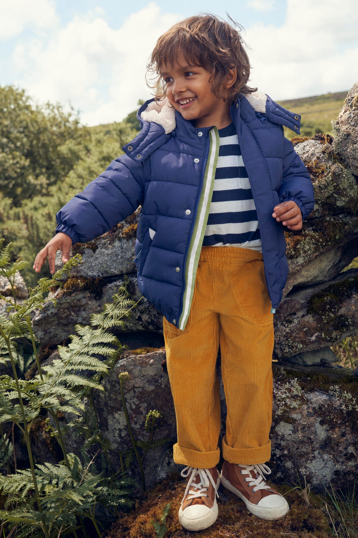Boden 2-in-1 Padded Coat - French Navy