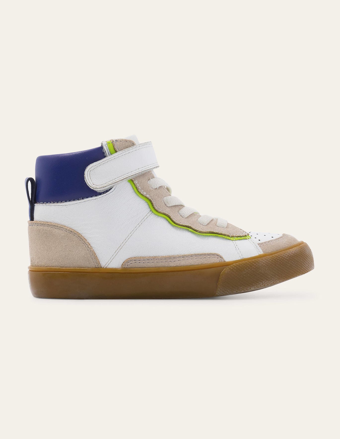 Boden Leather High Tops - White