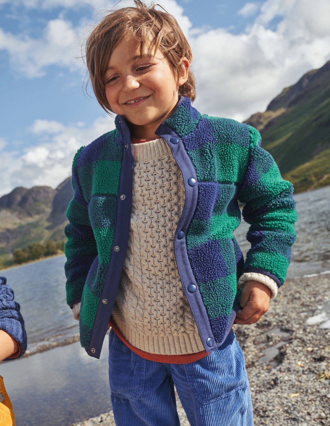 Boden Borg Chuck-on Jacket - Green Check