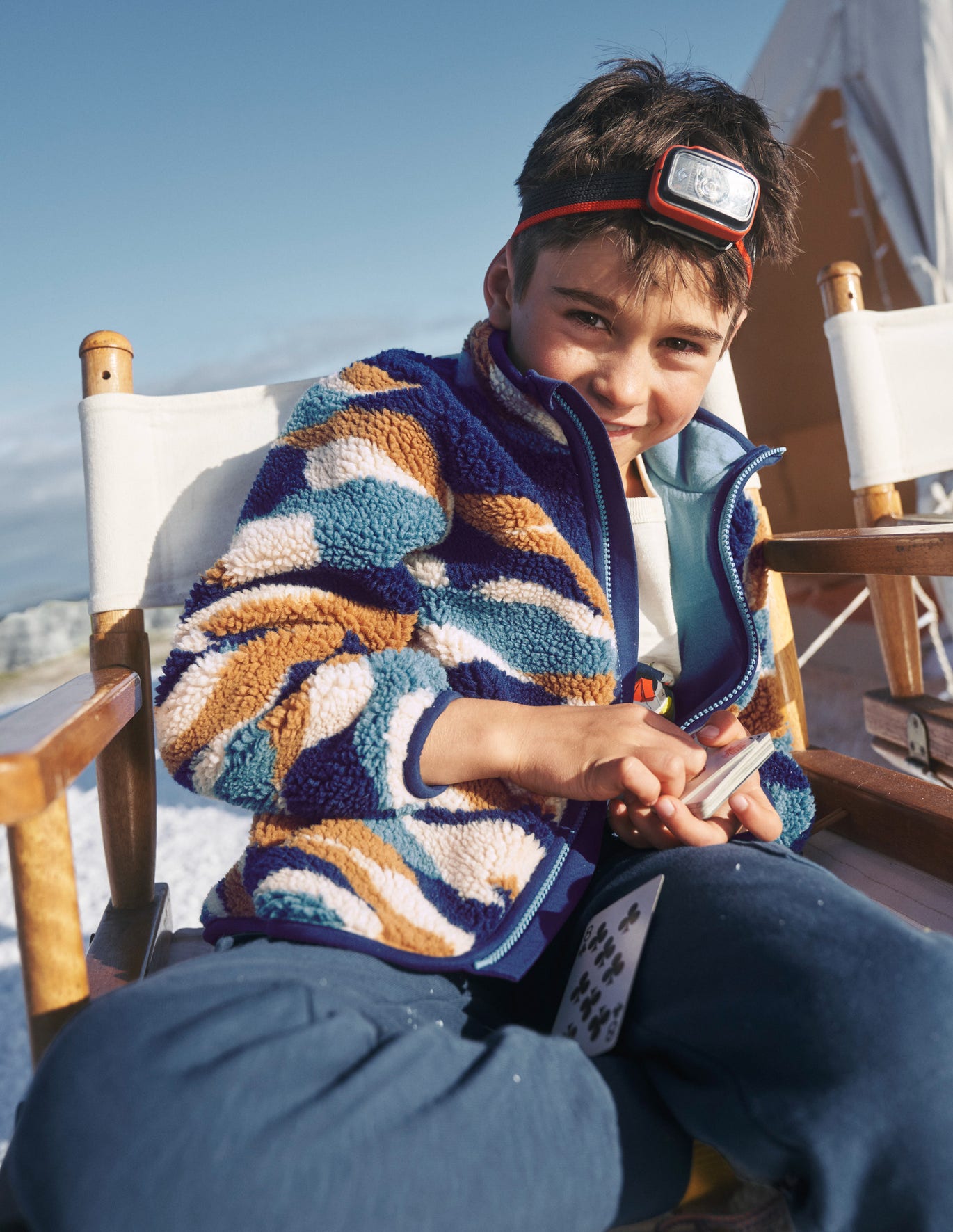Boden Zip Through Printed Fleece - Sandpiper Mountains