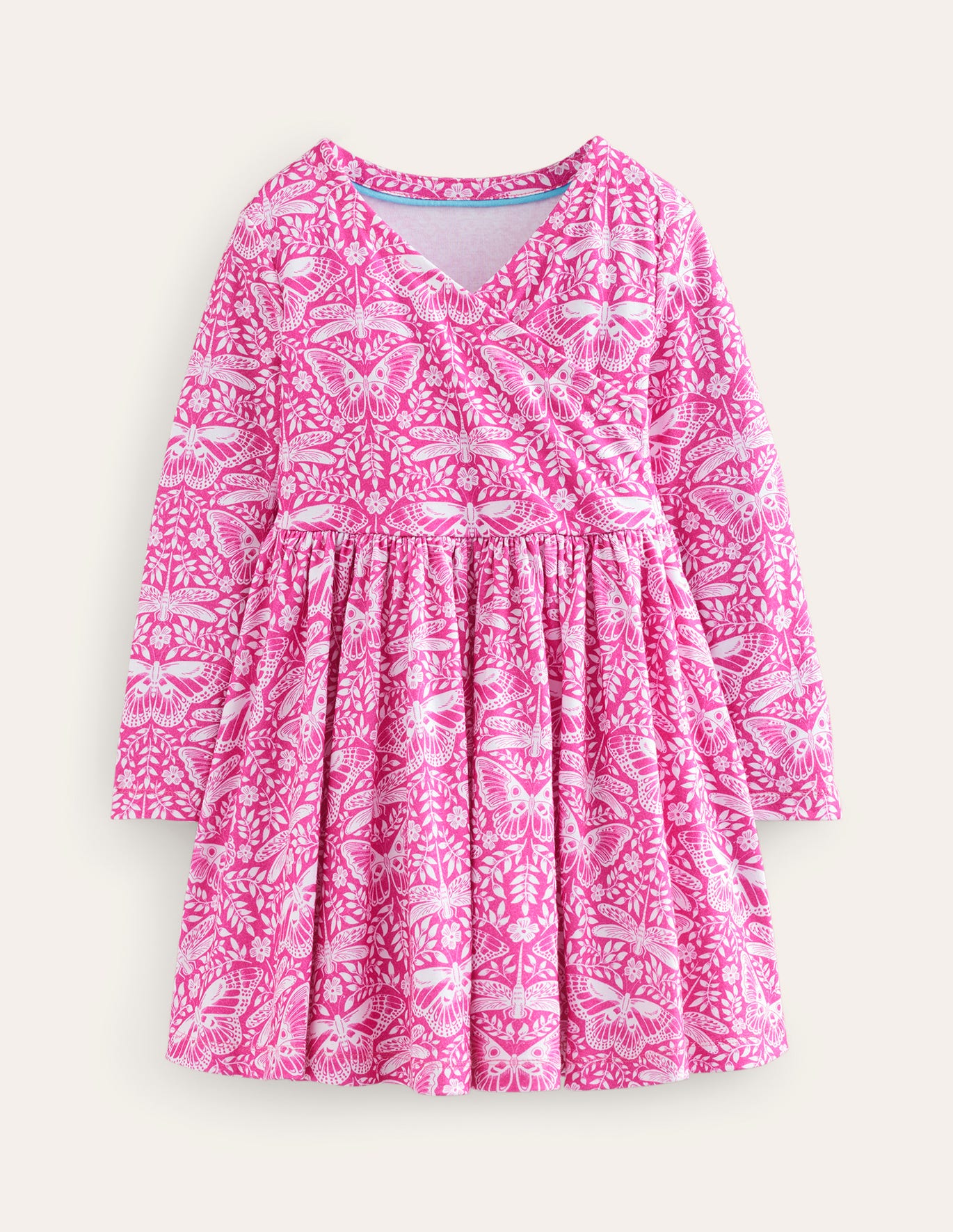 Boden Twirly Ballerina Dress - Sweet William Pink Butterfly