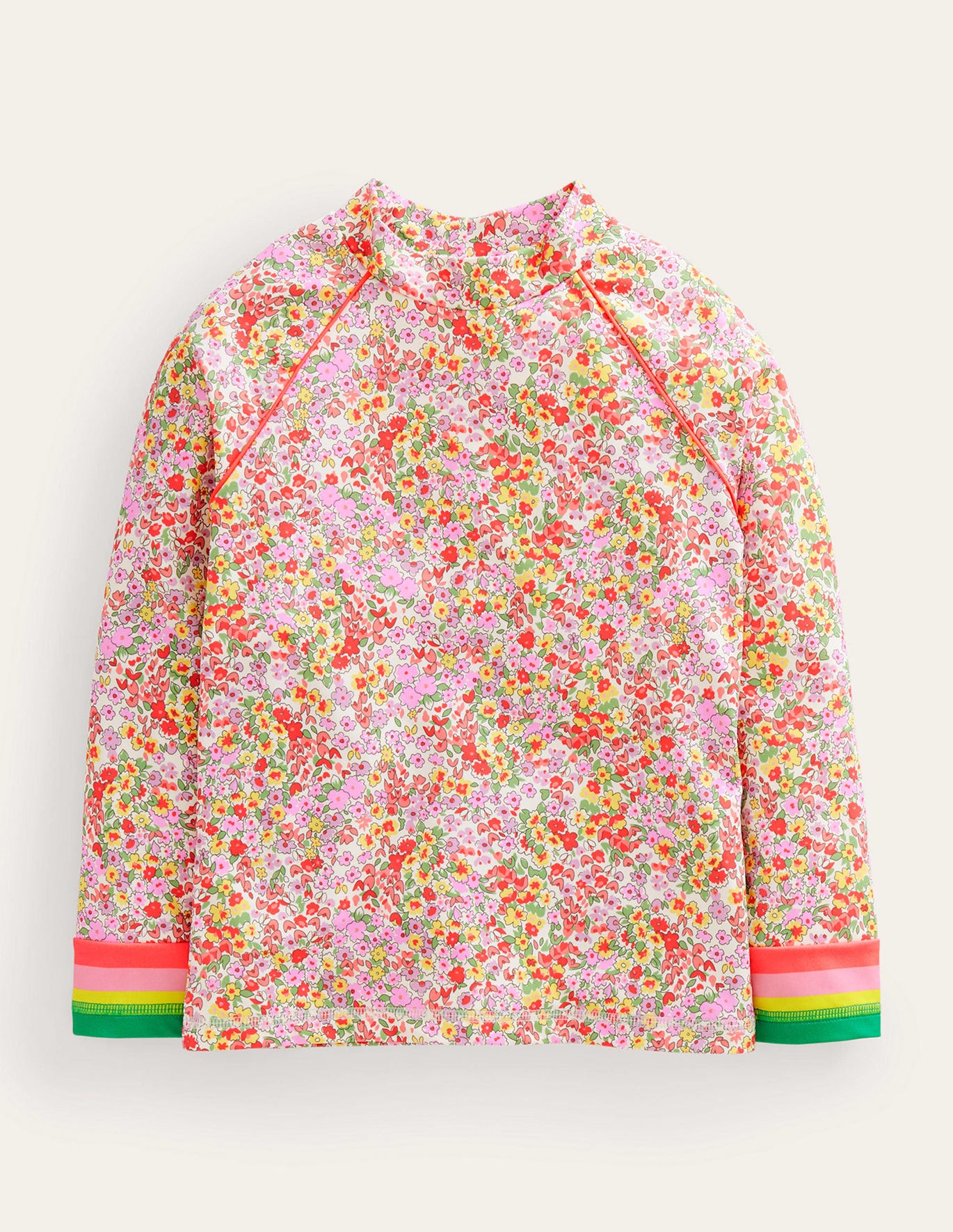 Boden Long-sleeved Rash Vest - Spring Time Floral