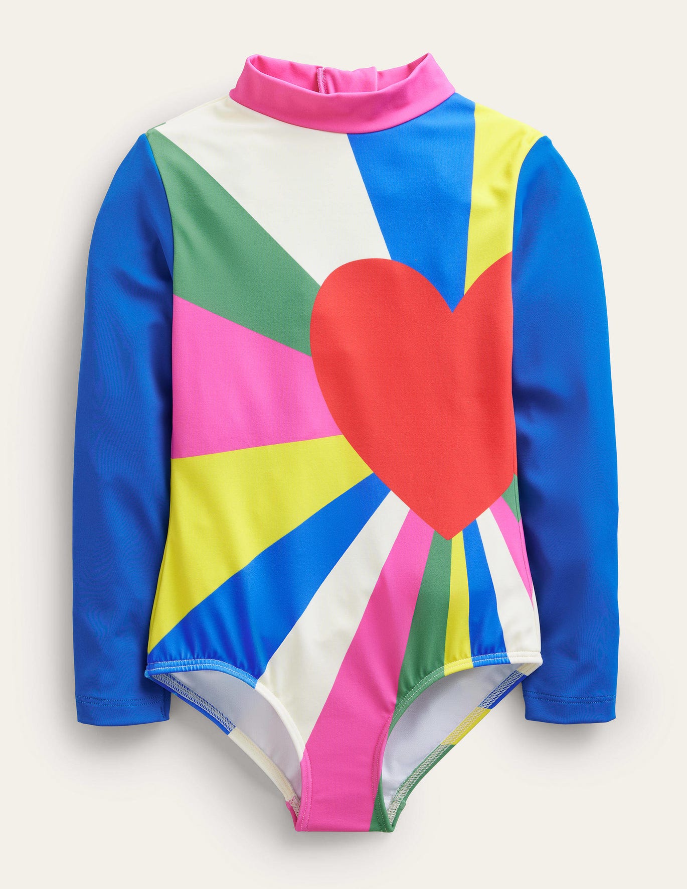 Boden Printed Long Sleeve Swimsuit - Multi