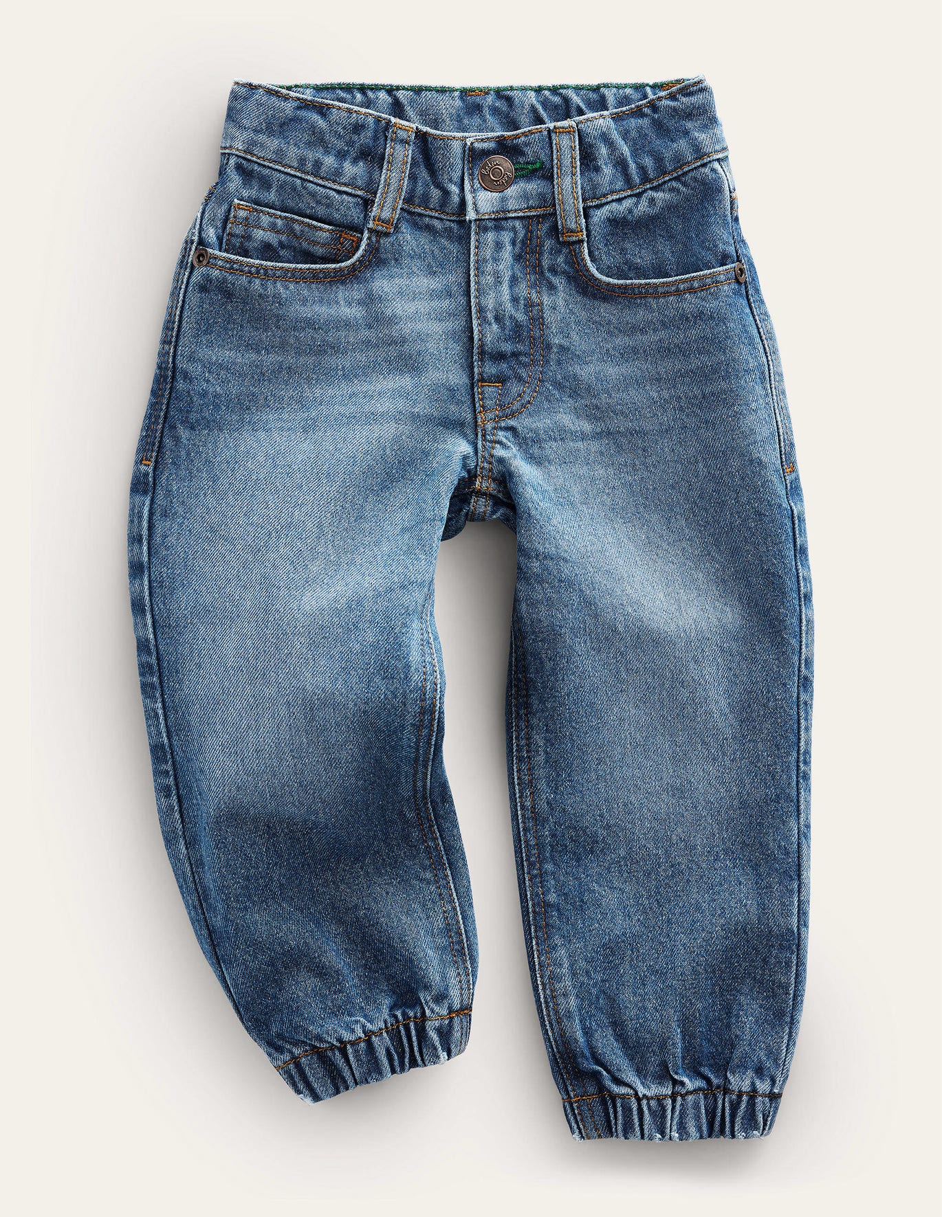 Boden Cuffed Denim Jean - Light Vintage Wash