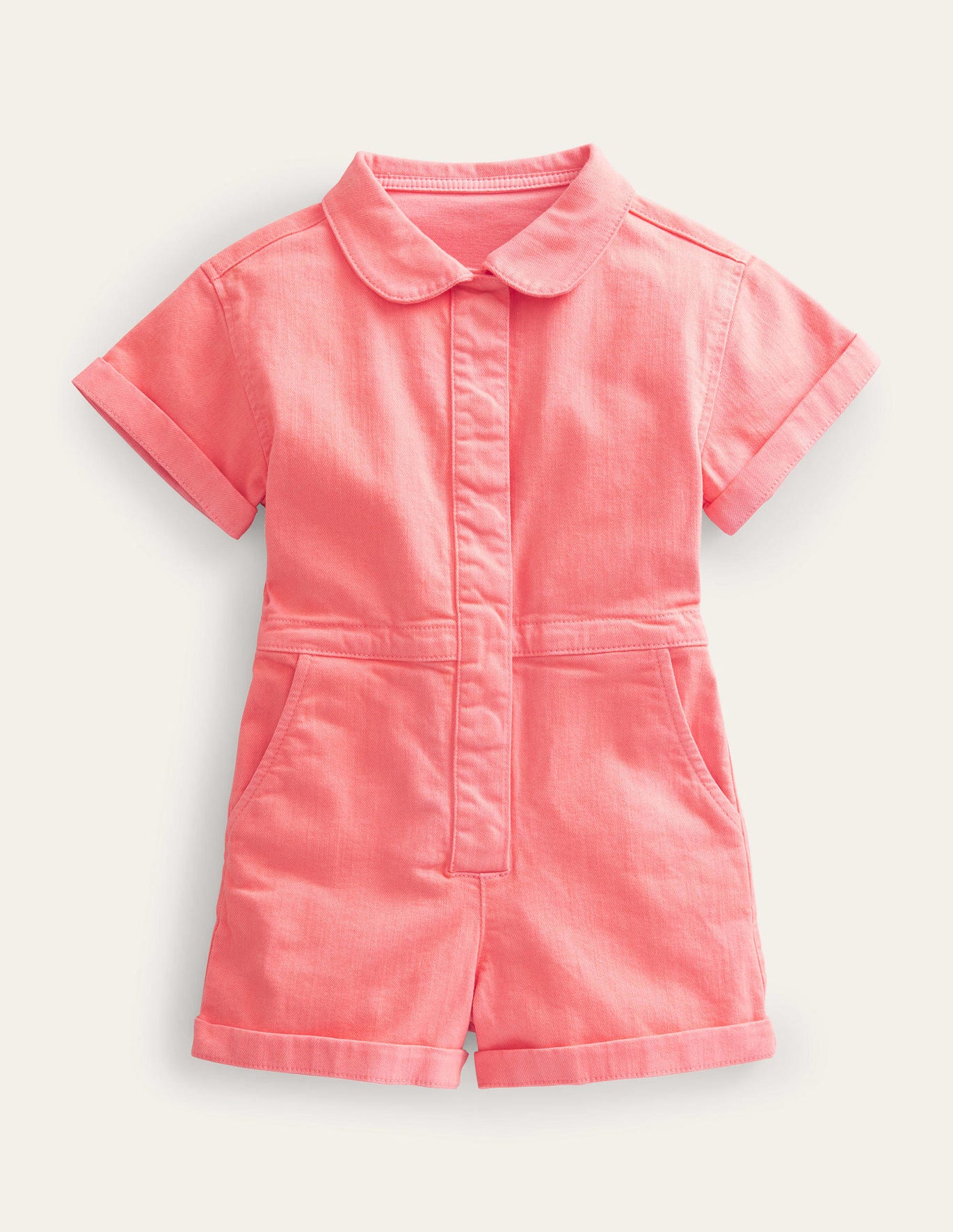 Boden Denim Playsuit - Crab Apple