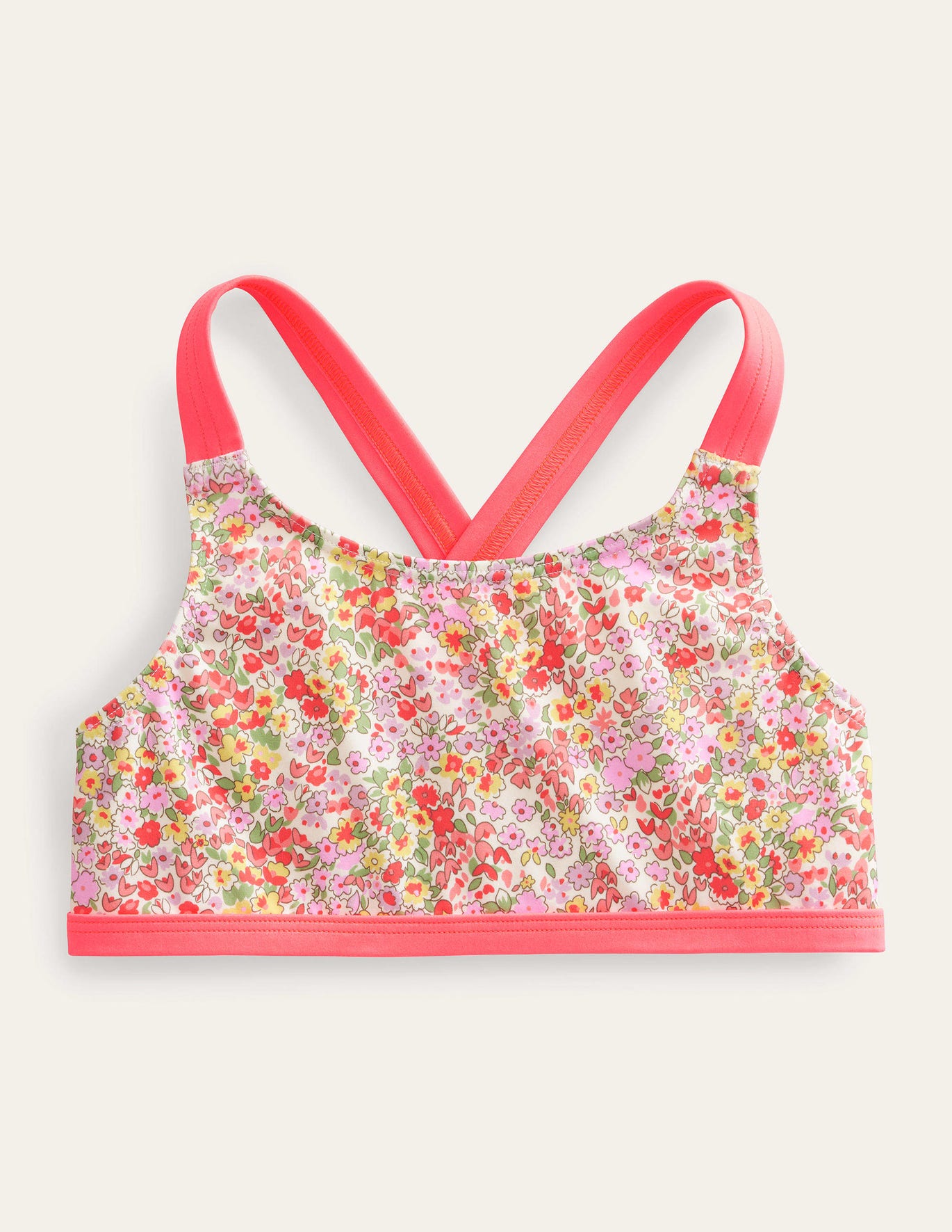 Boden Cross Back Bikini top - Vanilla Pod Spring Time Floral