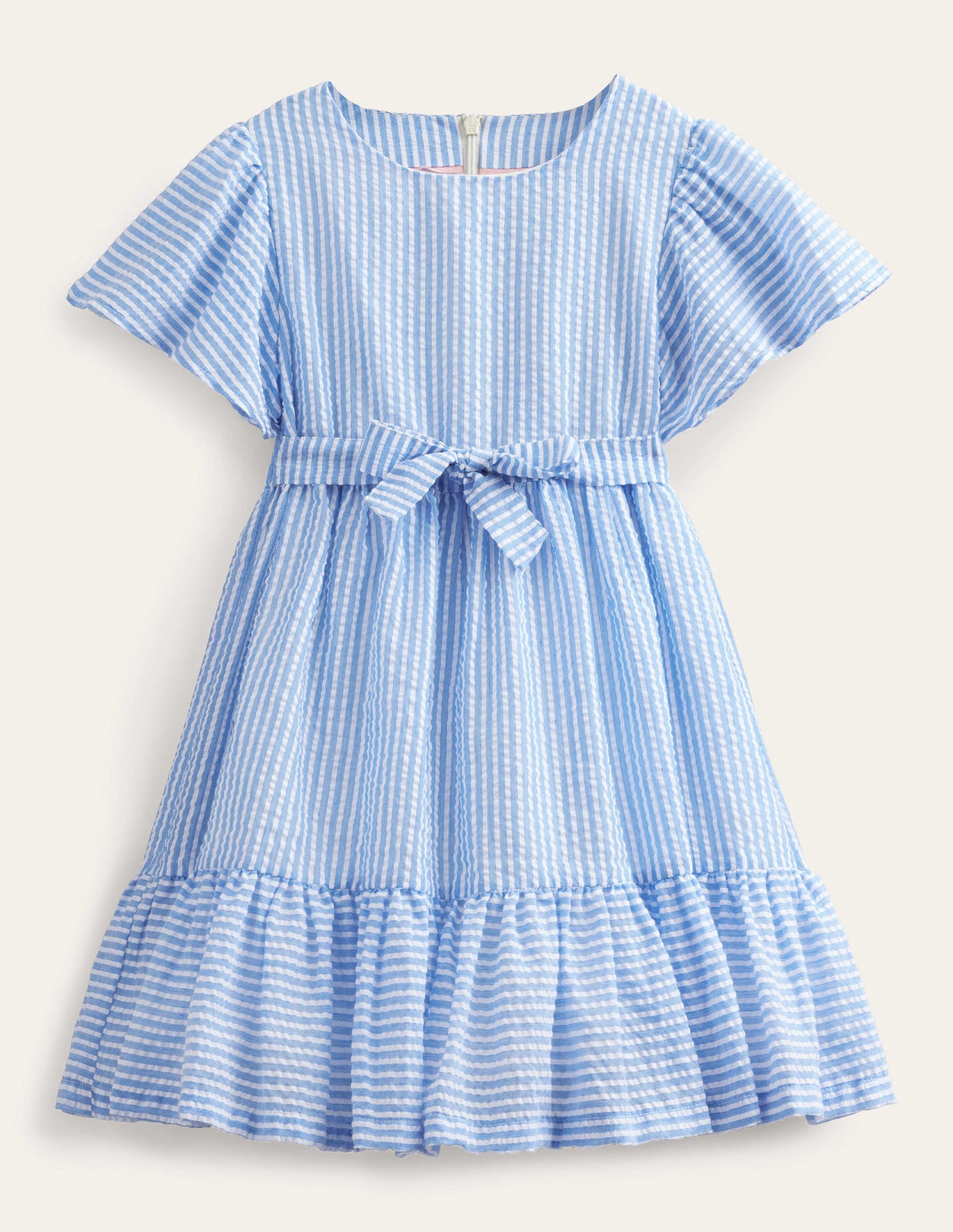 Boden Fit & Flare Dress - Penzance/Ivory