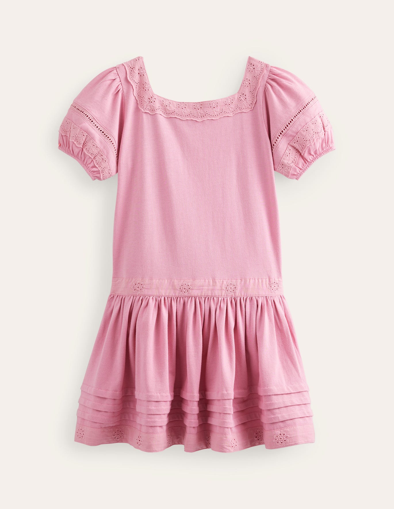 Boden Drop Waist Dress - Formica Pink