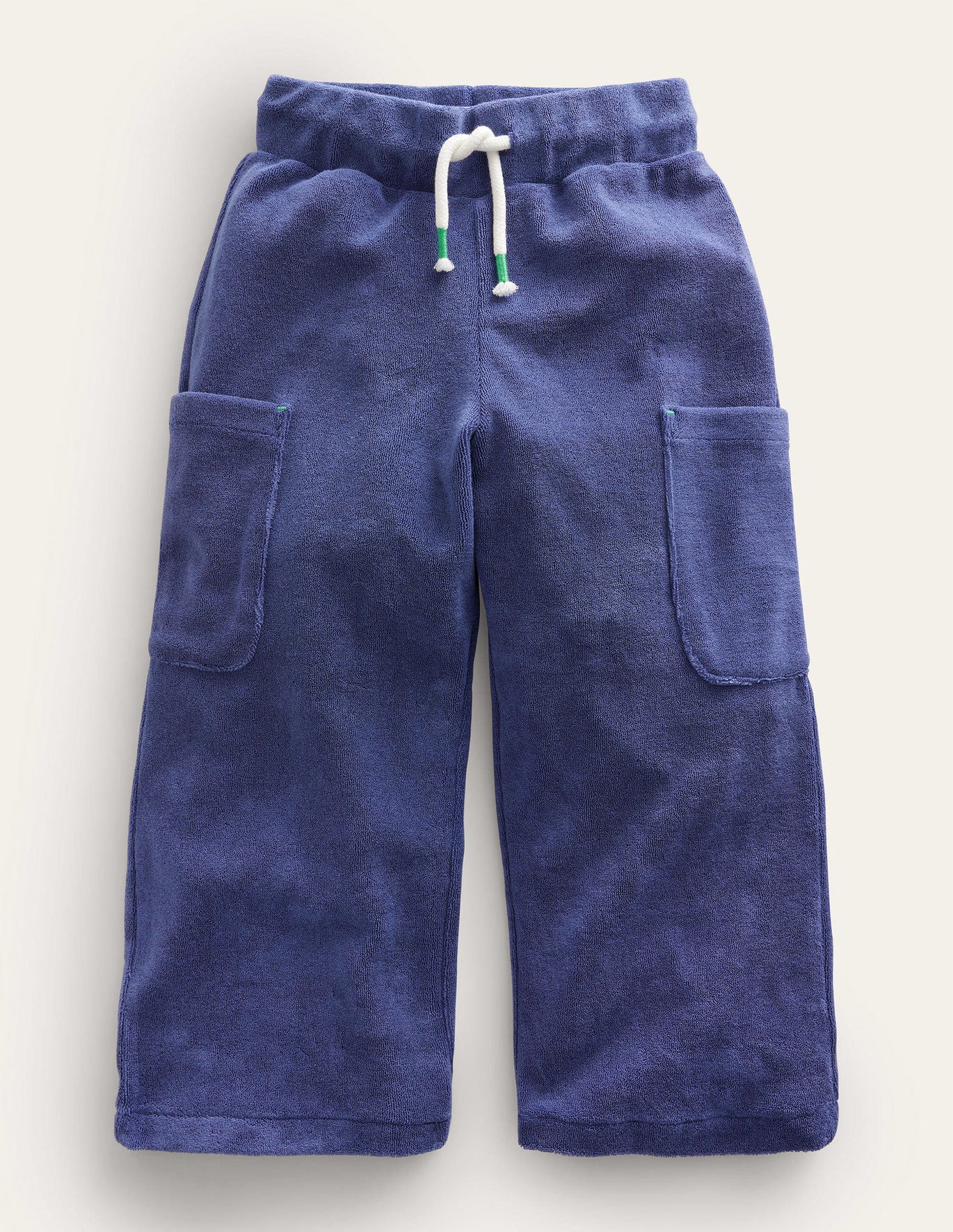 Boden Towelling Cargo Pants - Starboard Blue