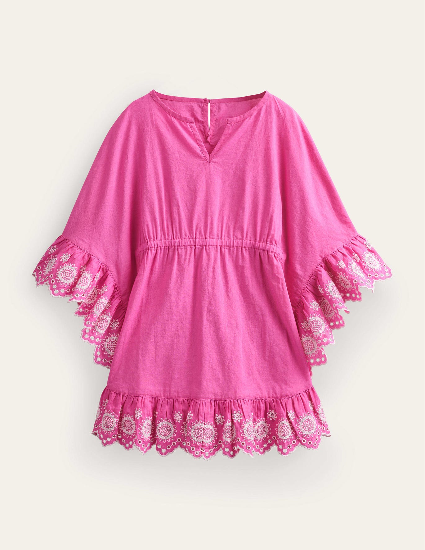 Boden Embroidered Kaftan - Tickled Pink