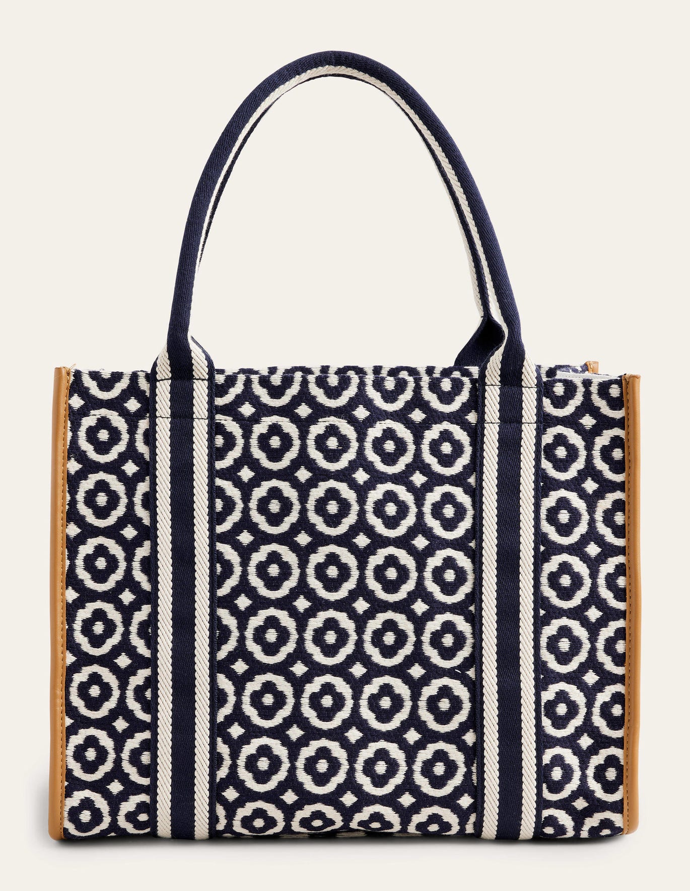Boden Structured Canvas Tote Bag - Navy, Geo