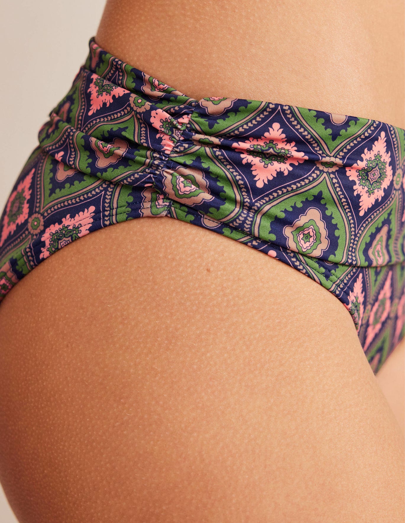 Boden Amalfi Fold Over Bottoms - Park Ranger, Exotic Diamond