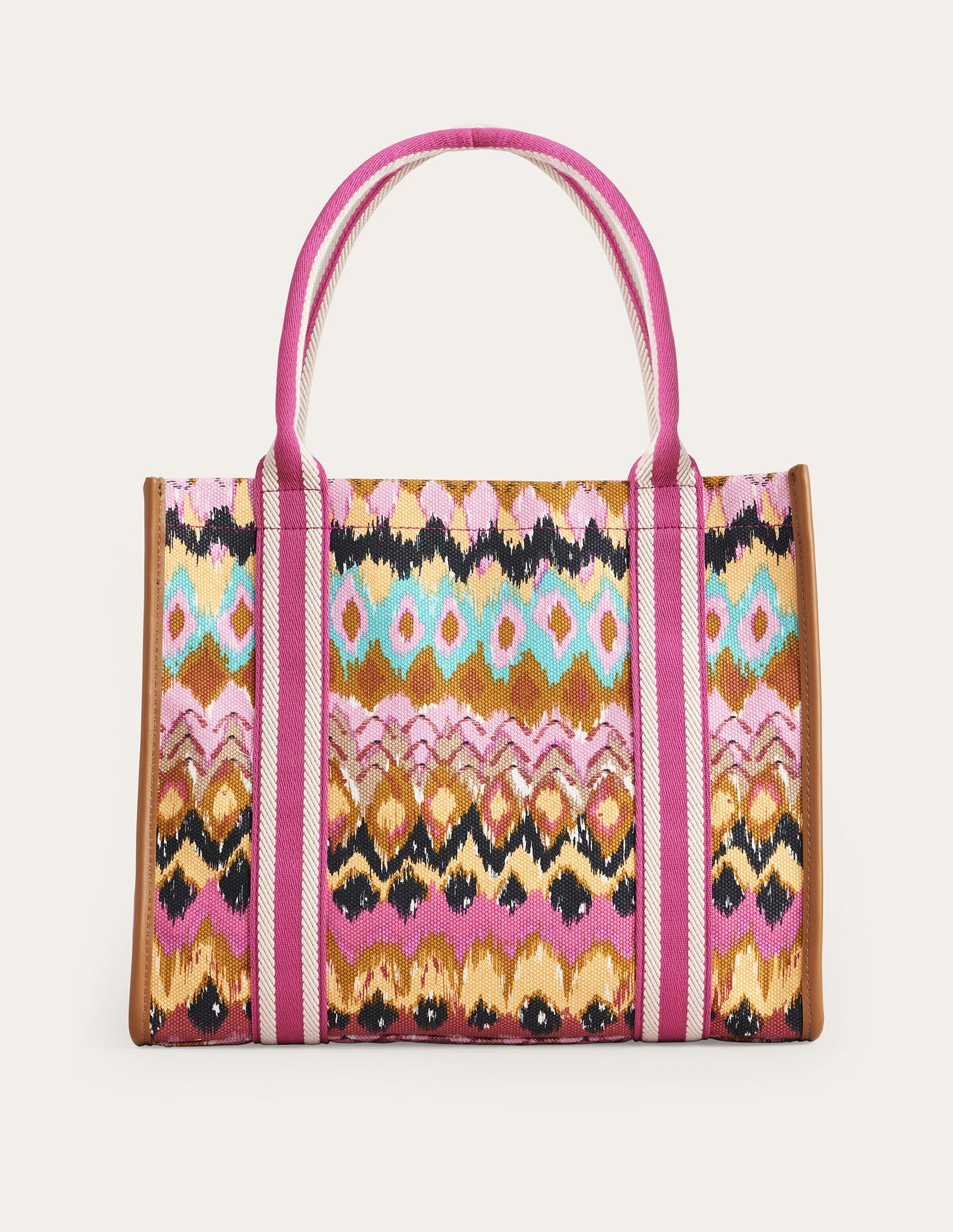 Boden Tilda Canvas Tote Bag - Multi, Ikat