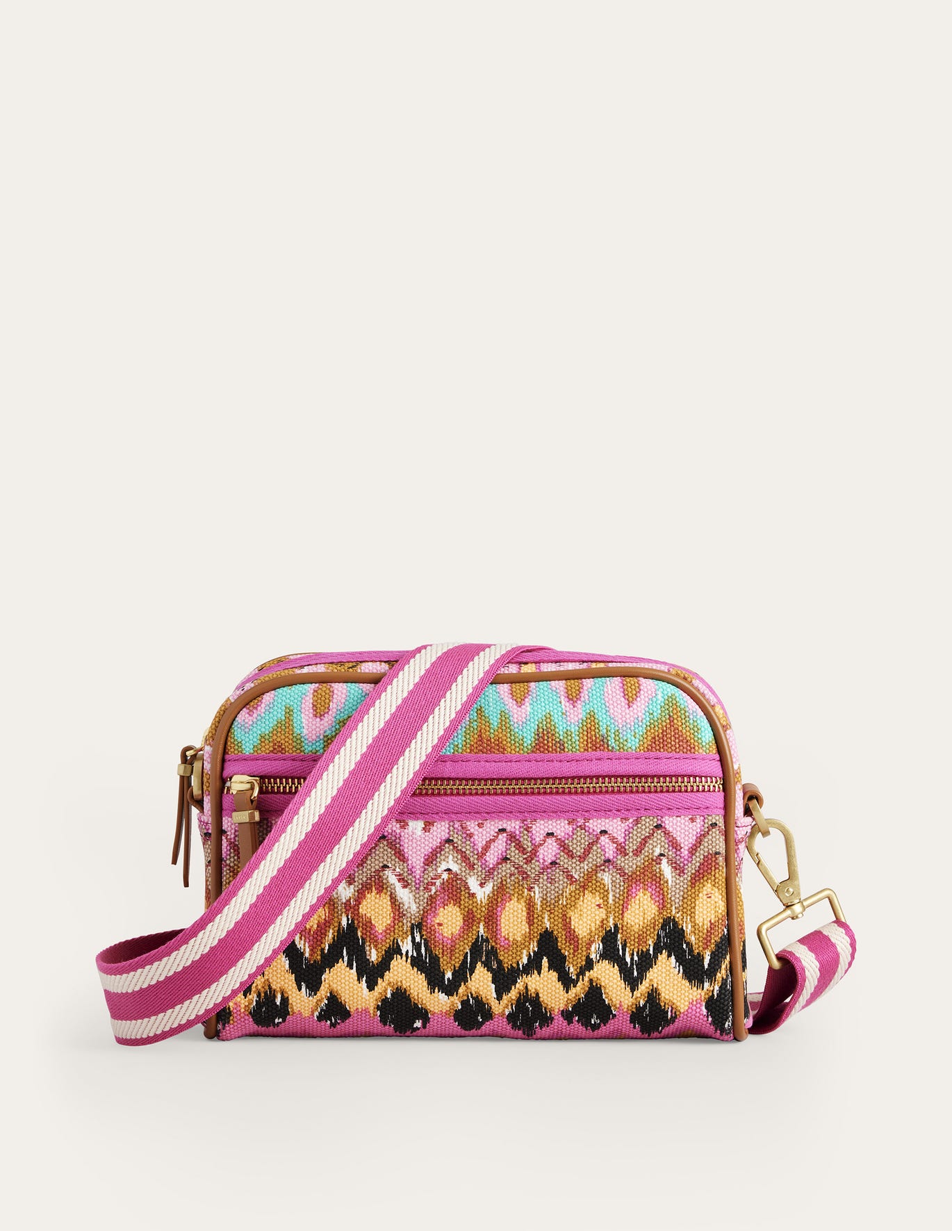 Boden Canvas Crossbody Bag - Multi, Ikat
