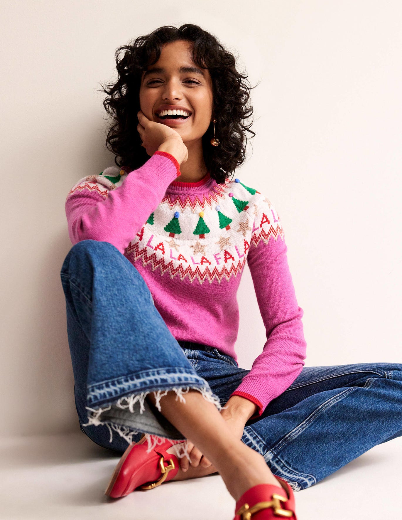 Edie Fair Isle Jumper Boden