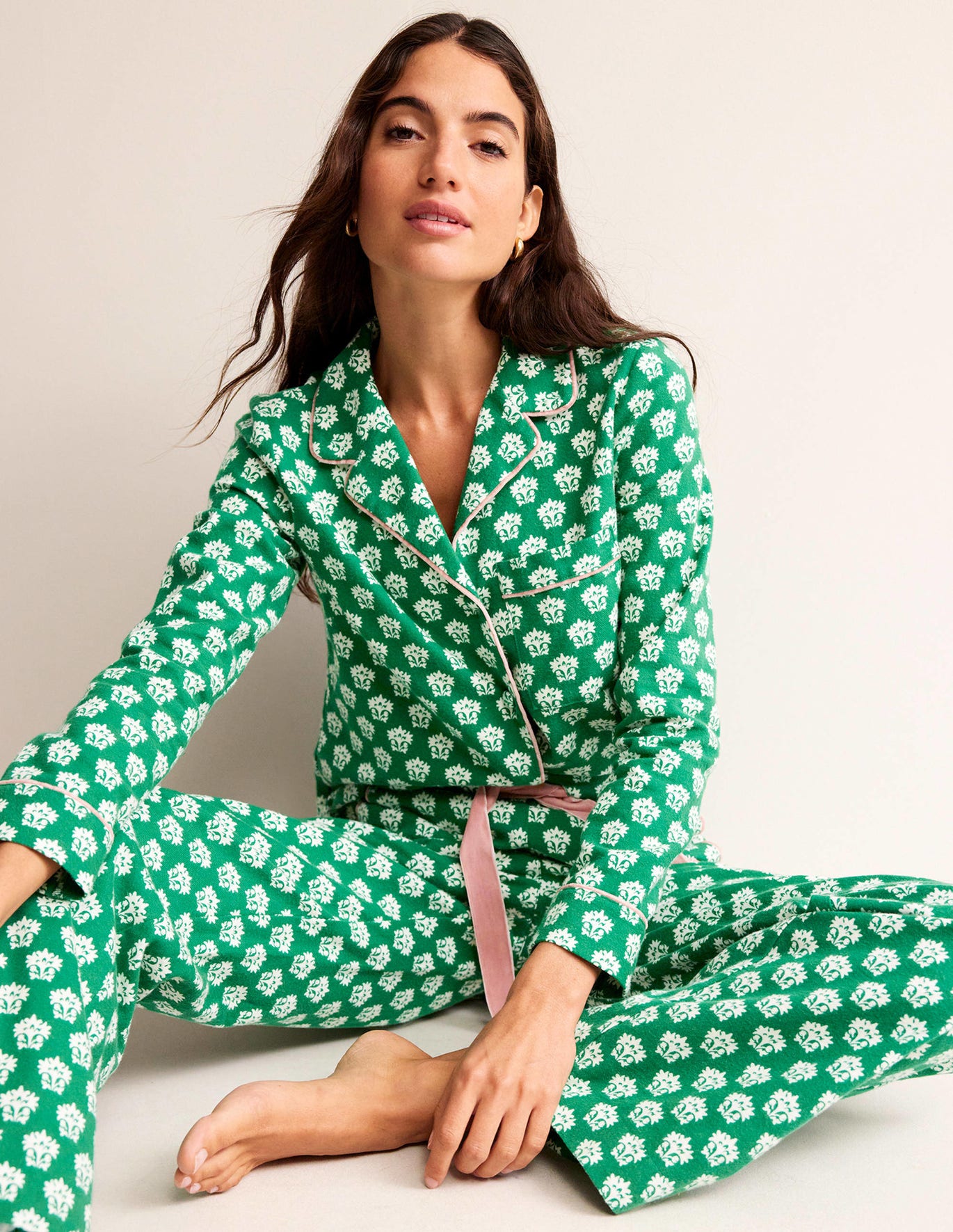 If you’ve not tried brushed-cotton pyjamas before, consider these bottoms the sign that you need to. The fabric is so soft it’s practically illegal not to laze about them. Pair with our matching shirt for head-to-toe cosy
