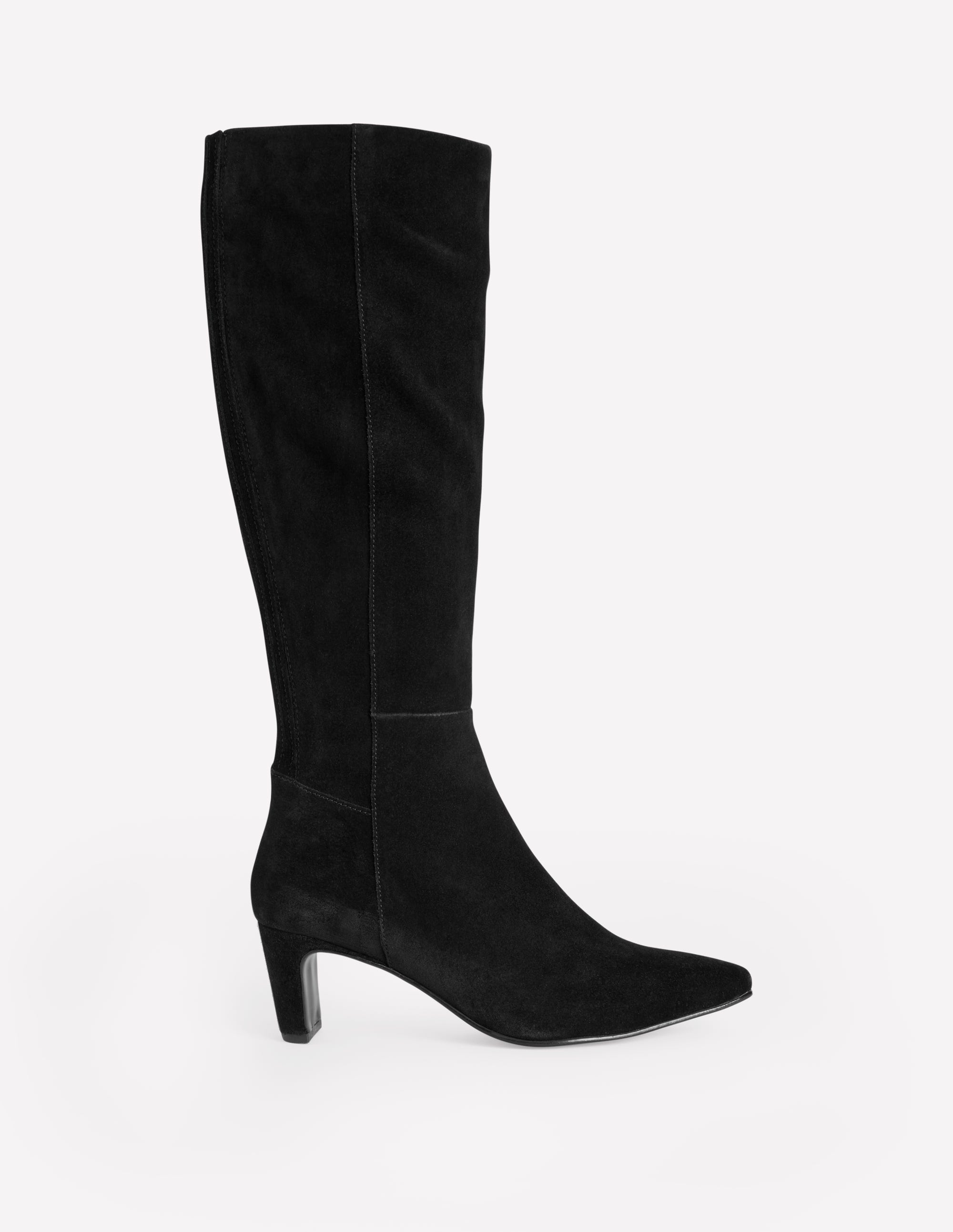 Bottes plates stretch hauteur genou Noir Boden FR