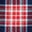Navy Blue/Red Check
