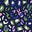 Navy Plum Blossom, Leopard Pop